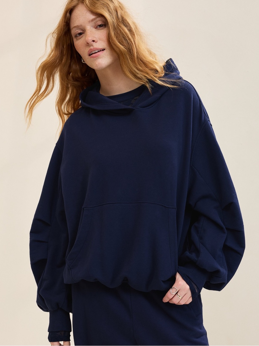 Aerie Jet Setter Hoodie Navy